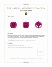 2.91 Ct. Cabochon Tourmaline from Mozambique Appraisal
