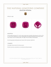 2.91 Ct. Cabochon Tourmaline from Mozambique Appraisal