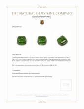 3.12 Ct. Cabochon Tourmaline from Mozambique Appraisal