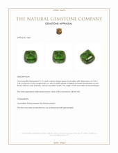 3.12 Ct. Cabochon Tourmaline from Mozambique Appraisal