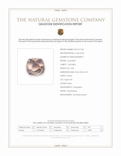 3.84 Ct. Peach Cabochon Tourmaline from Mozambique Scan Report