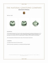 2.89 Ct. Cabochon Tourmaline from Mozambique Appraisal