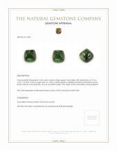 3.50 Ct. Cabochon Tourmaline from Mozambique Appraisal