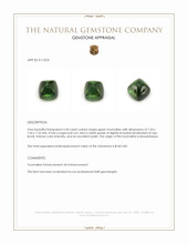 3.50 Ct. Cabochon Tourmaline from Mozambique Appraisal