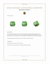 2.21 Ct. Cabochon Tourmaline from Mozambique Appraisal