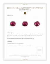 4.61 Ct. Cabochon Tourmaline from Mozambique Appraisal