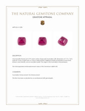 2.99 Ct. Cabochon Tourmaline from Mozambique Appraisal