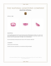 0.49 Ct. Pink Tourmaline from Mozambique Appraisal