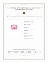0.49 Ct. Pink Tourmaline from Mozambique Scan Report