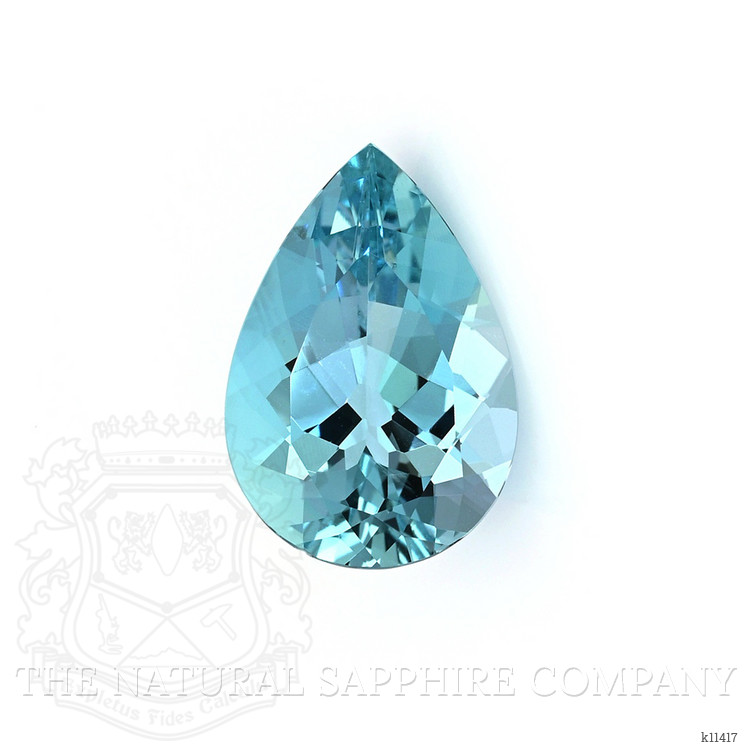 Pave Aquamarine Ring 7.48 Ct., 18K Yellow Gold