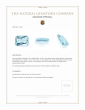 23.58 Ct. Aquamarine from Brazil Appraisal