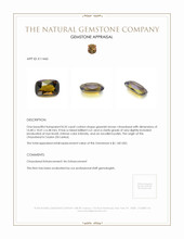 8.35 Ct. Chrysoberyl from Ceylon (Sri Lanka) Appraisal