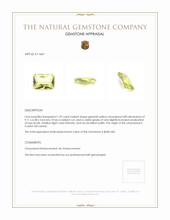 1.99 Ct. Chrysoberyl from Ceylon (Sri Lanka) Appraisal