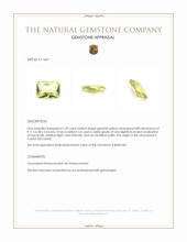 1.99 Ct. Chrysoberyl from Ceylon (Sri Lanka) Appraisal