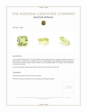 1.70 Ct. Chrysoberyl from Ceylon (Sri Lanka) Appraisal