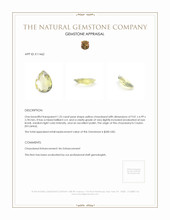 1.25 Ct. Chrysoberyl from Ceylon (Sri Lanka) Appraisal