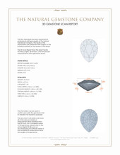0.95 Ct. Chrysoberyl from Ceylon (Sri Lanka) 3 D Scan Report