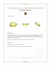 1.44 Ct. Chrysoberyl from Ceylon (Sri Lanka) Appraisal