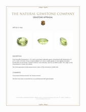 1.22 Ct. Chrysoberyl from Ceylon (Sri Lanka) Appraisal