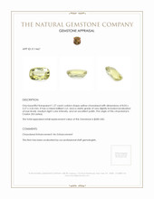 1.27 Ct. Chrysoberyl from Ceylon (Sri Lanka) Appraisal