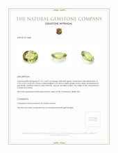 1.31 Ct. Chrysoberyl from Ceylon (Sri Lanka) Appraisal