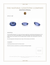 1.36 Ct. Cobalt Spinel from Ceylon (Sri Lanka) Appraisal
