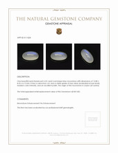 6.55 Ct. Cabochon Moonstone from Ceylon (Sri Lanka) Appraisal