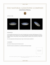 5.03 Ct. Cabochon Moonstone from Ceylon (Sri Lanka) Appraisal