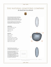 5.03 Ct. Cabochon Moonstone from Ceylon (Sri Lanka) 3 D Scan Report