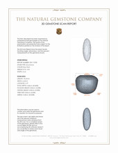 5.03 Ct. Cabochon Moonstone from Ceylon (Sri Lanka) 3 D Scan Report