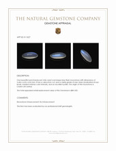 4.86 Ct. Cabochon Moonstone from Ceylon (Sri Lanka) Appraisal