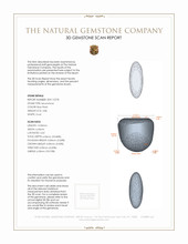 4.86 Ct. Cabochon Moonstone from Ceylon (Sri Lanka) 3 D Scan Report