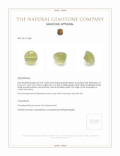 2.09 Ct. Cabochon Chrysoberyl from Ceylon (Sri Lanka) Appraisal