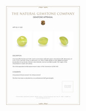 0.84 Ct. Cabochon Chrysoberyl from Ceylon (Sri Lanka) Appraisal