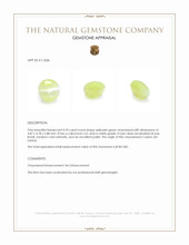 0.70 Ct. Cabochon Chrysoberyl from Ceylon (Sri Lanka) Appraisal