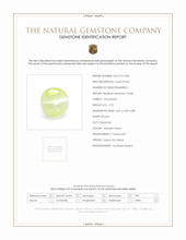 0.70 Ct. Cabochon Chrysoberyl from Ceylon (Sri Lanka) Scan Report