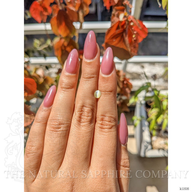 0.71 Ct. Cabochon Chrysoberyl from Ceylon (Sri Lanka)