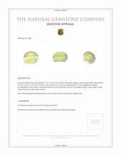 1.01 Ct. Cabochon Chrysoberyl from Ceylon (Sri Lanka) Appraisal