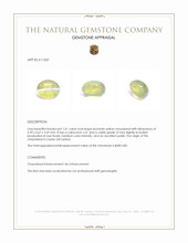 1.01 Ct. Cabochon Chrysoberyl from Ceylon (Sri Lanka) Appraisal