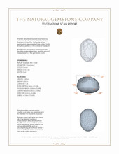 1.84 Ct. Cabochon Chrysoberyl from Ceylon (Sri Lanka) 3 D Scan Report