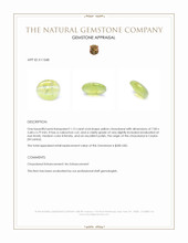 1.15 Ct. Cabochon Chrysoberyl from Ceylon (Sri Lanka) Appraisal