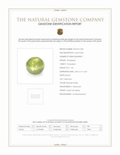 1.65 Ct. Brownish Green Cabochon Chrysoberyl from Ceylon (Sri Lanka) Scan Report