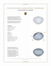1.30 Ct. Cabochon Chrysoberyl from Ceylon (Sri Lanka) 3 D Scan Report