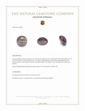 4.10 Ct. Cabochon Chrysoberyl from Ceylon (Sri Lanka) Appraisal