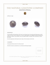 3.38 Ct. Cabochon Chrysoberyl from Ceylon (Sri Lanka) Appraisal