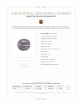 3.72 Ct. Grey Cabochon Chrysoberyl from Ceylon (Sri Lanka) Scan Report