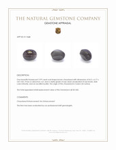 2.99 Ct. Cabochon Chrysoberyl from Ceylon (Sri Lanka) Appraisal