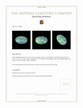 7.04 Ct. Cabochon Semi-Black Opal from Australia Appraisal