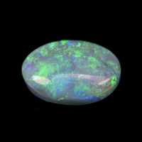 7.04 Ct. Cabochon Semi-Black Opal from Australia Video
