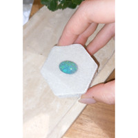 7.04 Ct. Cabochon Semi-Black Opal from Australia Life Style